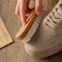 Customize Your Logo-Beech handle shoe brush leather shoes clean care suede brush