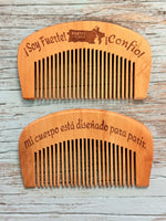 20pcs brown combs+10pcs pink combs engrave logo on two sides