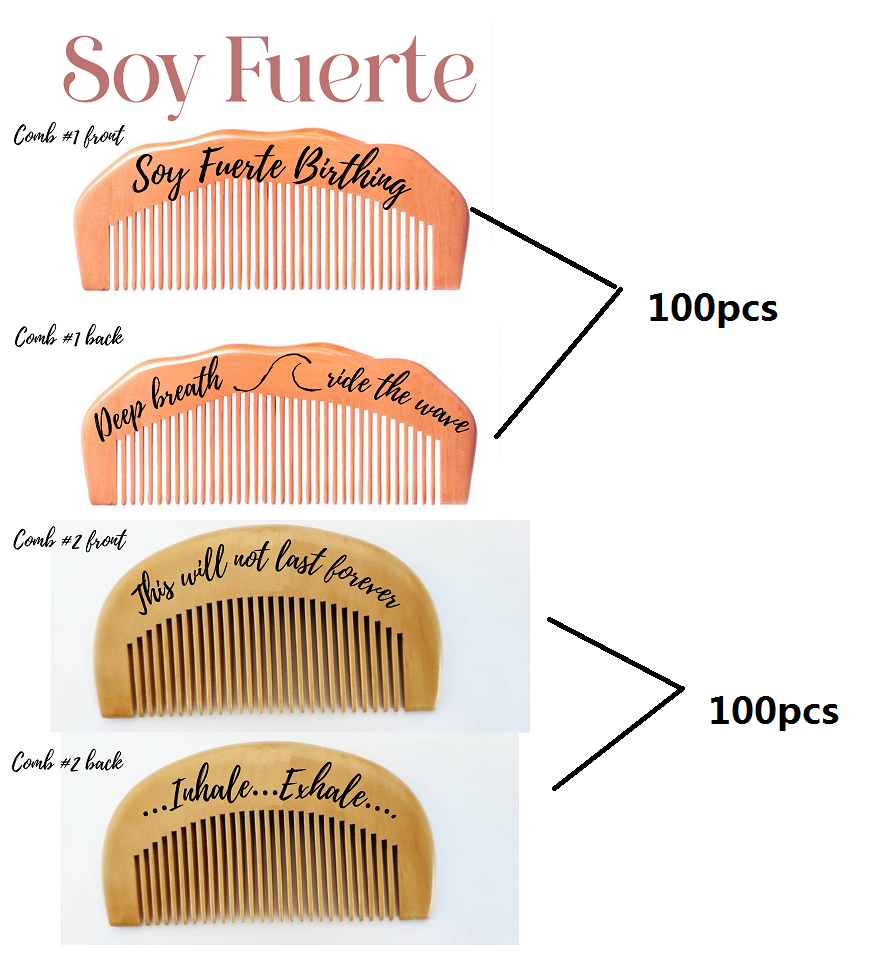 Custom Combs wood combs engrave logo โ Laocross Beauty