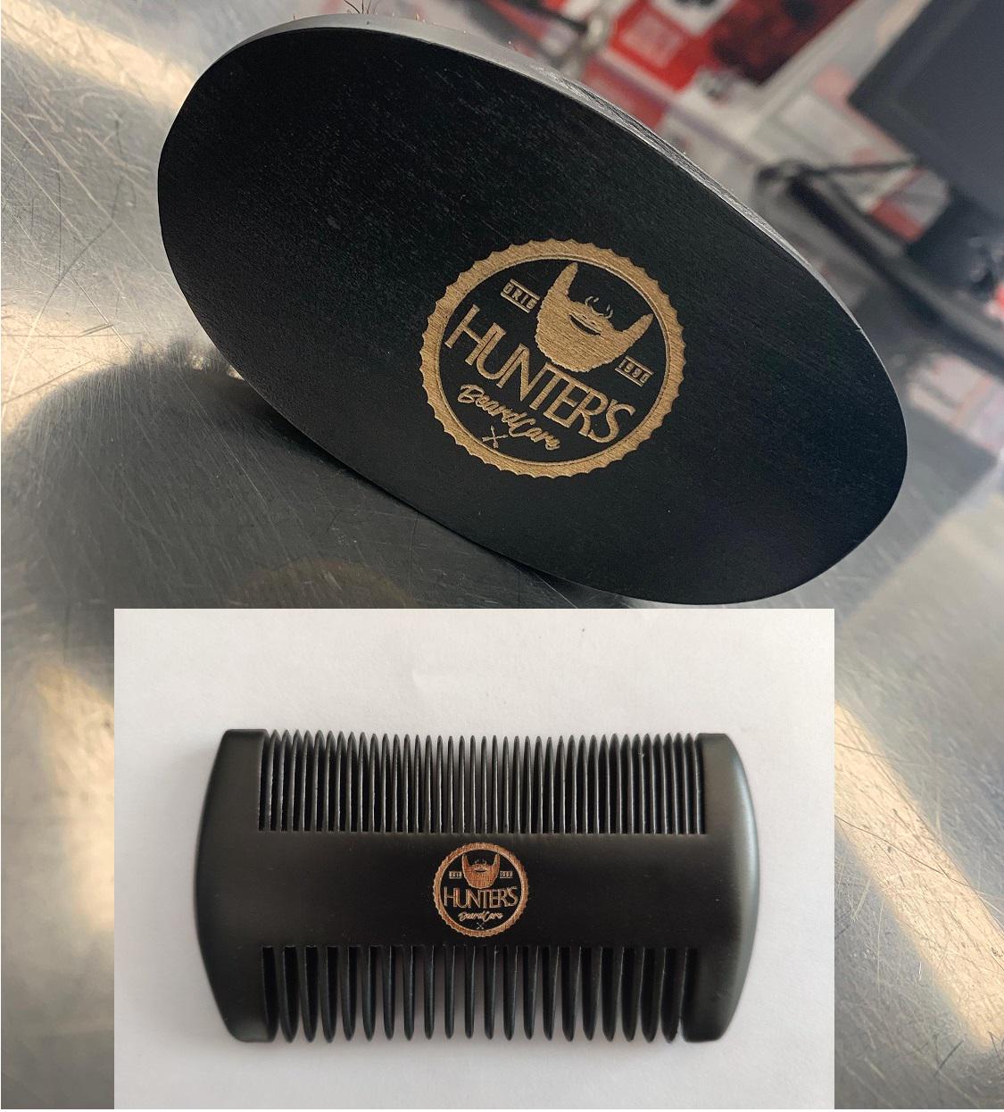 Customize Logo-Black Wood Handle Boar Bristle Brush For Men Beard Care Makeup Grooming-7