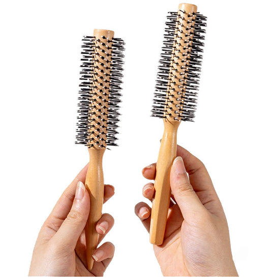 Personalized-Vintage color Wooden handle nylon brush hair massage brush beard brush barber comb wholesale