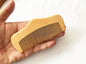 Engrave logo-Peach wood comb barber comb beard shape pocket size comb