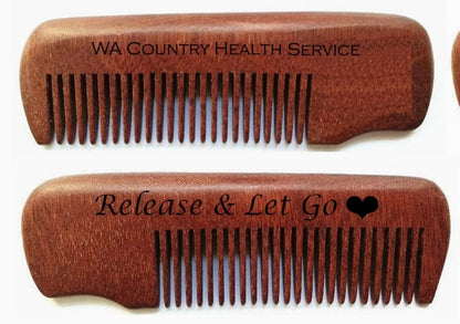 WA-300pcs red combs engraved on two sides