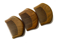 Customize Logo-Mini greensandal Fine Tooth Wood Comb Beard Comb Pocket Size Comb Hair Brush 7.5x5.5cm