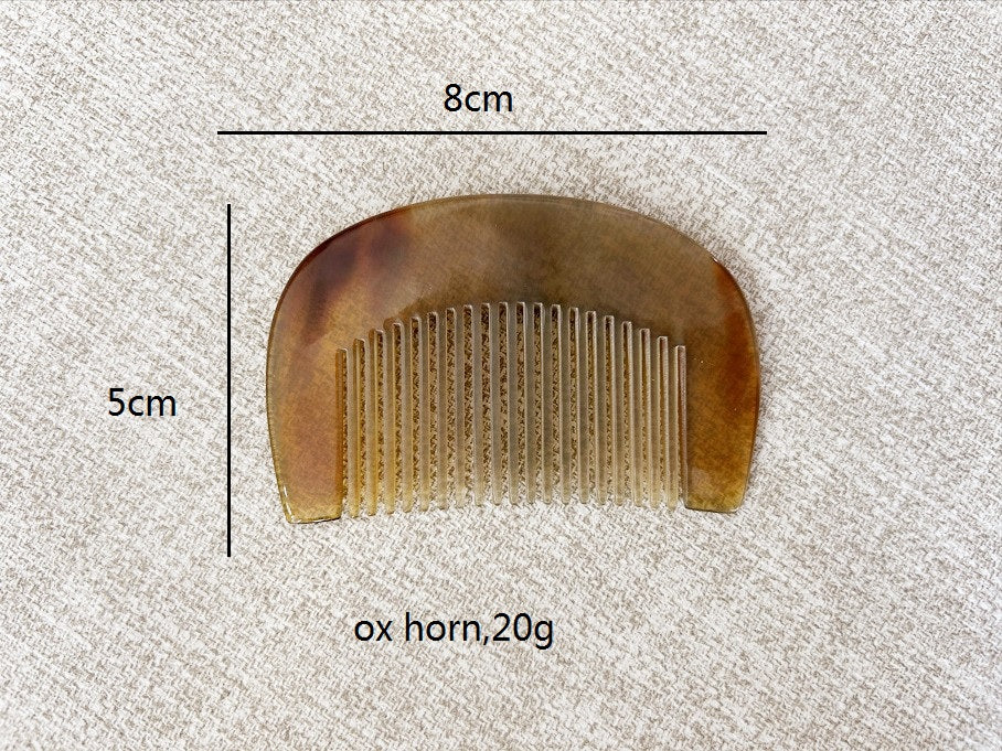Customize Logo Combs- ox horn comb wide/fine tooth pocket comb beard comb hair comb（副本）