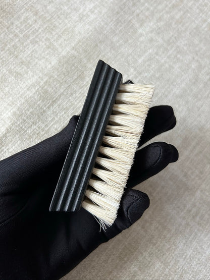 Personalized-Natural beech wood handle shoes brush coat brush horse hair brush soft clean brush wholesale