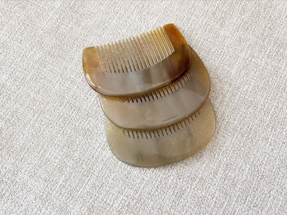 Customize Logo Combs- ox horn comb wide/fine tooth pocket comb beard comb hair comb（副本）