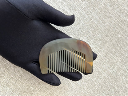 Customize Logo Combs- ox horn comb wide/fine tooth pocket comb beard comb hair comb（副本）