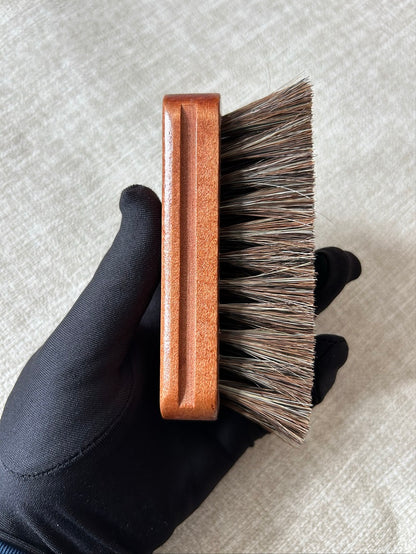 Personalized-Natural wood handle beard brush coat brush boar brush horse hair brush soft clean brush wholesale