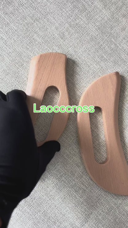 Personalized beech wood Guasha board Natural Massager SPA tool,body care comb