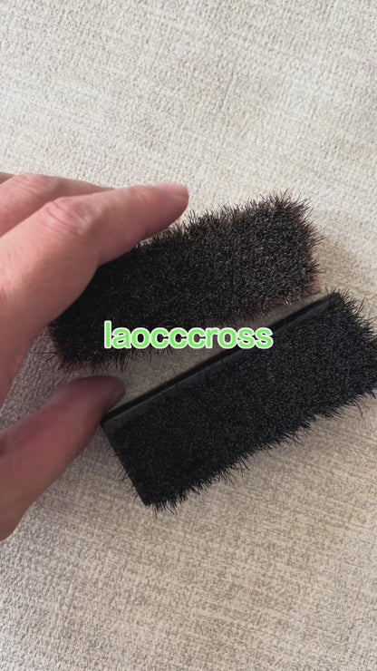 Personalized-Wooden handle horse hair massage comb coat shoes brush clean brush wholesale