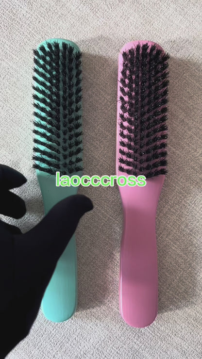 Personalized Boar Bristle Brush: Natural Wood, Beard & Pet Grooming bristle barber tool beauty makeup wholesale