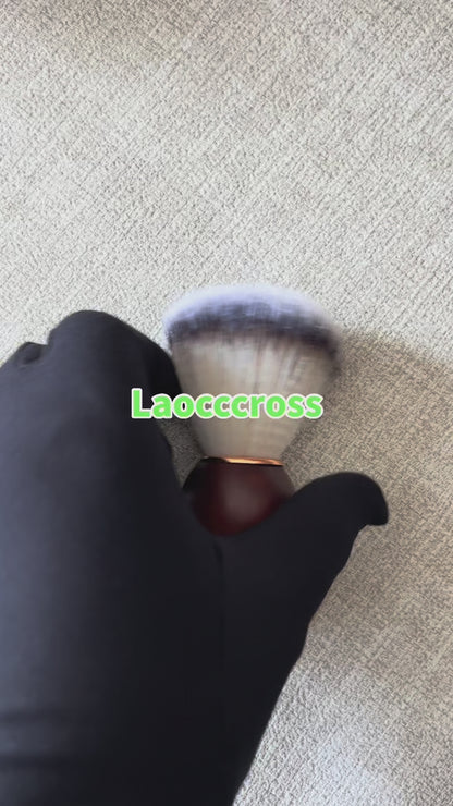 Personalized Customize logo-Natural Wood handle Nylon shaving brushes Beard care wholesale