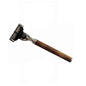 Engrave logo-Vintage color bamboo handle 3edges razor beard shaving Safety Razors Men's Razors Shaving & Hair Removal Men's Shavers（副本）