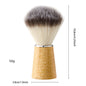 Customize logo-Bamboo handle Nylon head shaving brushes Beard Grooming Tool makeup brush