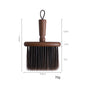 Personalized Engrave Logo-High quality vintage color wood handle barber brush hair brush coffee clean brush clean brush wholesale