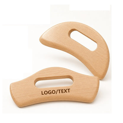 Personalized beech wood Guasha board Natural Massager SPA tool,body care comb