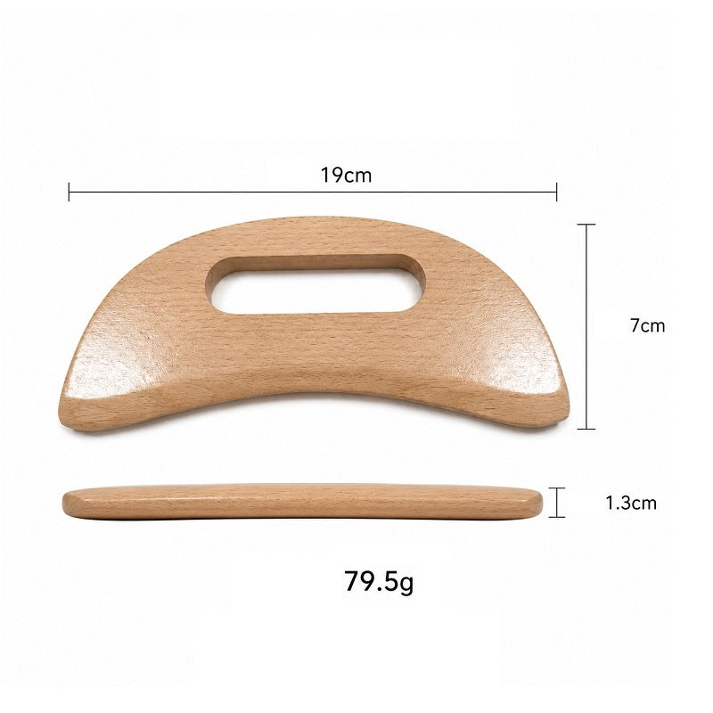 Personalized beech wood Guasha board Natural Massager SPA tool,body care comb