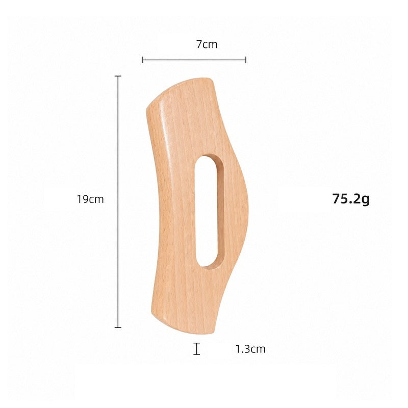 Personalized beech wood Guasha board Natural Massager SPA tool,body care comb