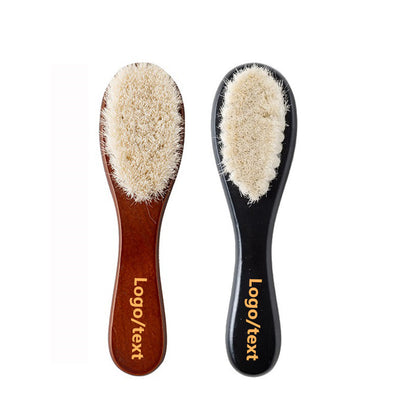 Customize Logo-Handmade beech wood baby hair care brush woolen brush wooden comb body brush set（副本）