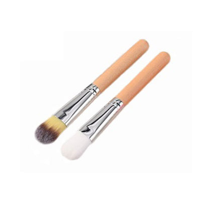 Personalized - Wood handle brush mask brush beauty makeup wholesale engrave logo