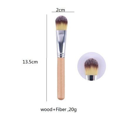 Personalized - Wood handle brush mask brush beauty makeup wholesale engrave logo