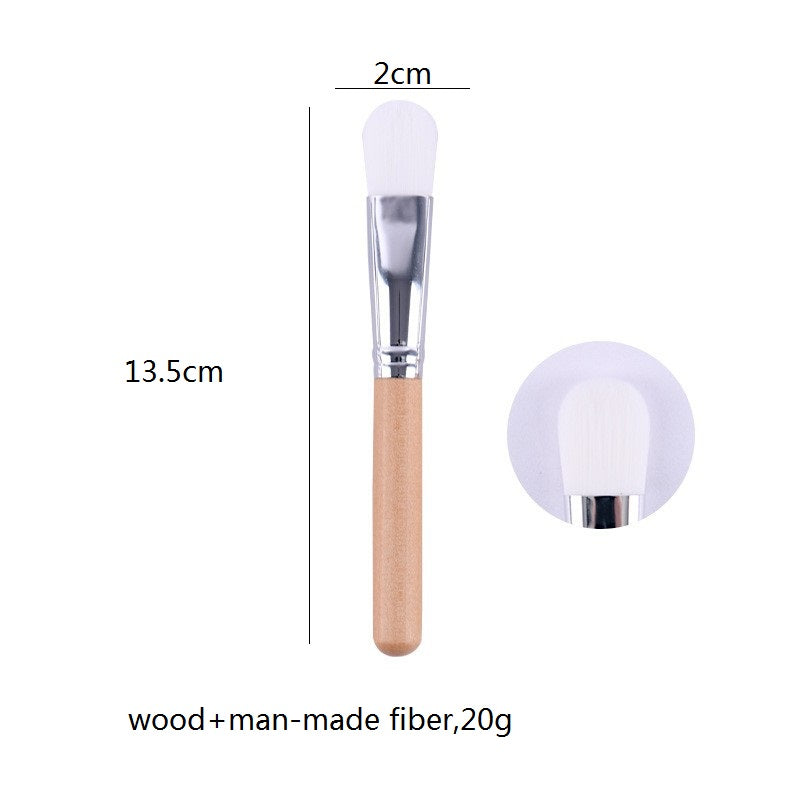Personalized - Wood handle brush mask brush beauty makeup wholesale engrave logo