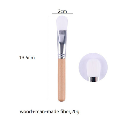 Personalized - Wood handle brush mask brush beauty makeup wholesale engrave logo