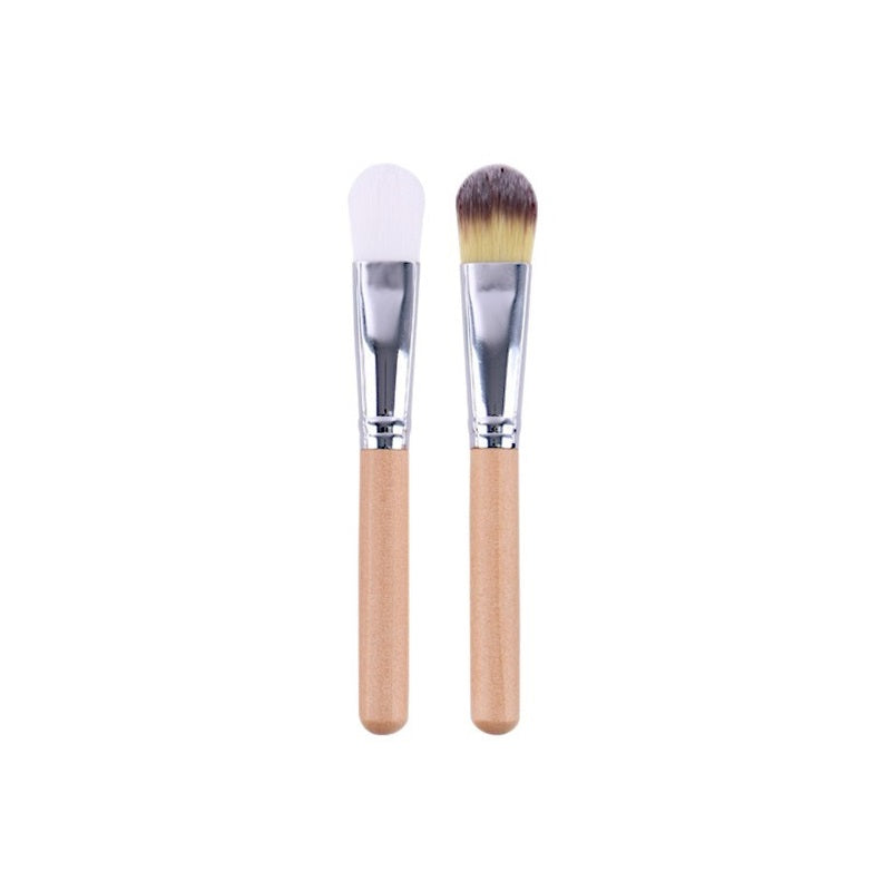 Personalized - Wood handle brush mask brush beauty makeup wholesale engrave logo