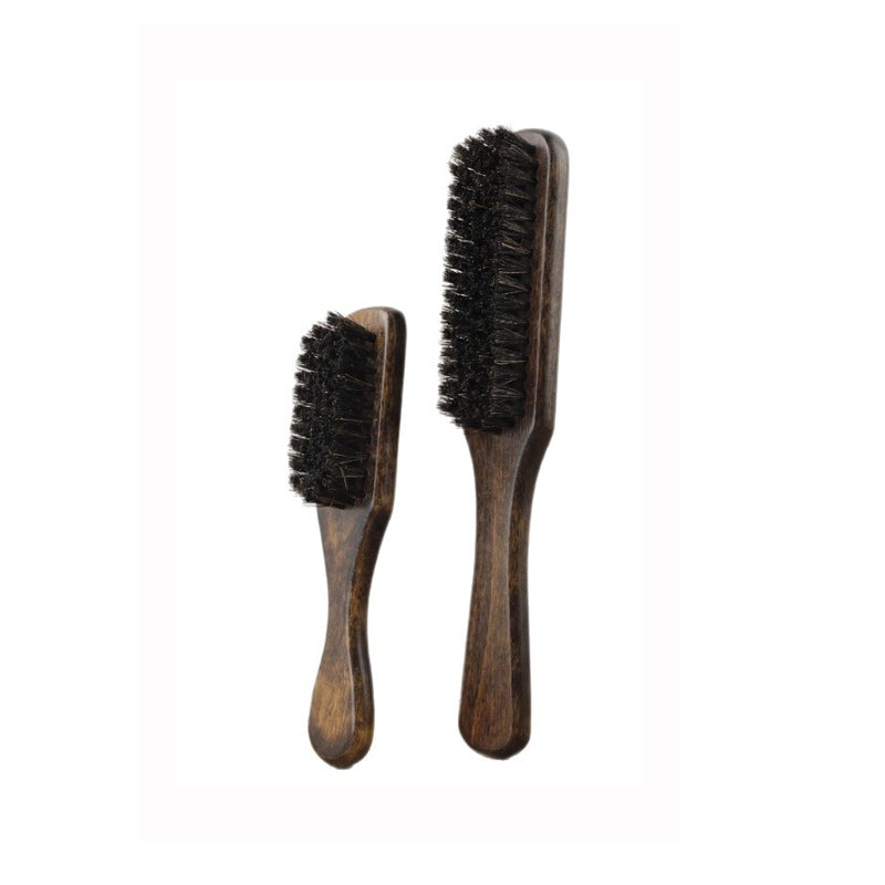 Engrave logo-Vintage style beard brush beech wood boar bristle brush barber brush clean brush grooming（副本）