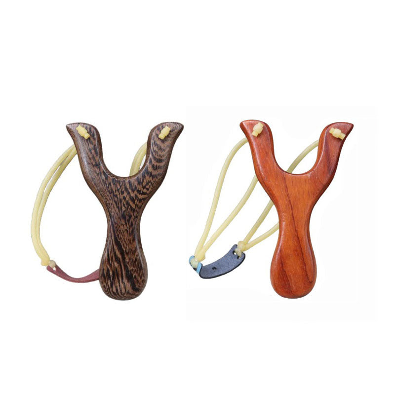 Personalized customize logo-Natural wooden slingshot toy hunting outdoors Gadgets wholesale