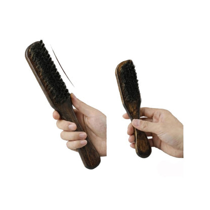 Engrave logo-Vintage style beard brush beech wood boar bristle brush barber brush clean brush grooming（副本）