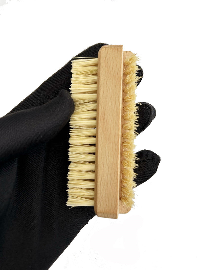 Personalized beech wood Nail Brush: Vegan Sisal Bristles, Custom Logo beauty women makeup gift-hard-wholesale