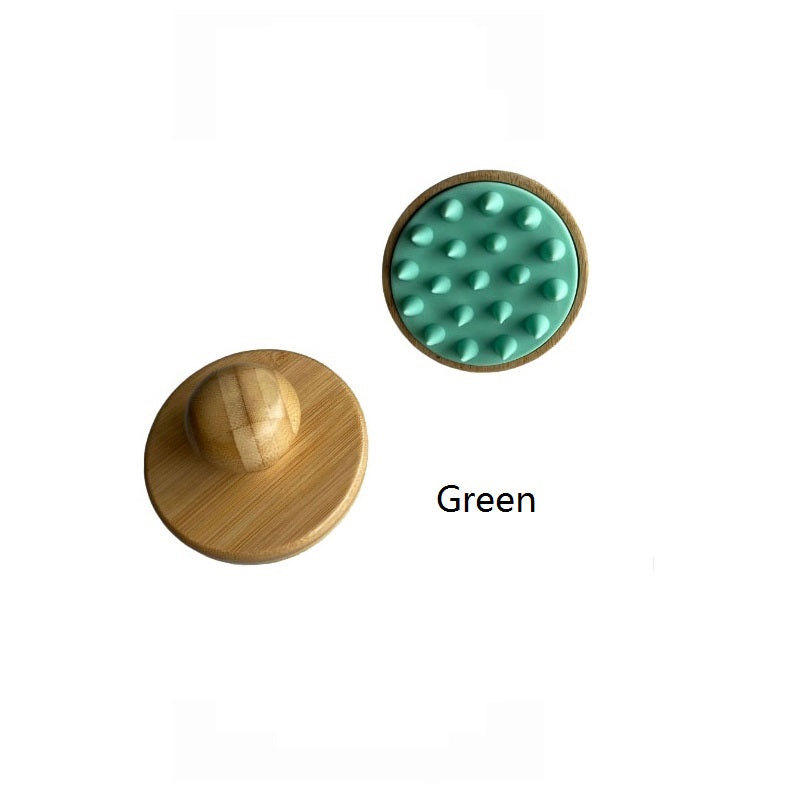 Engrave logo-Bamboo handle silicone brush wash hair massage body brush bath shower tool wholesale