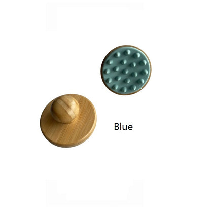 Engrave logo-Bamboo handle silicone brush wash hair massage body brush bath shower tool wholesale