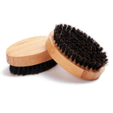 Customize Your Logo-Bamboo handle Boar Bristle Brush For Men Beard Care Brush Makeup Grooming Hair brush