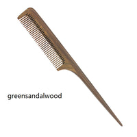 Customize Logo-Natural Wood comb Fine tooth tail comb long handle comb beard care hair comb