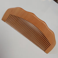 Engrave logo-Peach wood combs fine tooth beard comb hair comb for men women wholesale