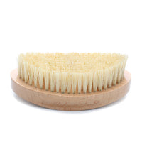 Engrave logo-360 vegan wave beard brush sisal brush beech wood handle wholesale
