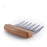 Customize Your Logo-Beech wood handle Meat Ripper Meat Claw Shredders stainless steel
