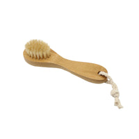 Customize Logp-Bamboo Handle boar bristle brush face brush Massage skin face wash brush makeup tool