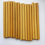 Customize Logo-6pcs Sustainable Bamboo Drinking Straws Organic Party Straws With Cleaner Tools