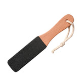 Engrave Your Logo-New Kind Wood Handle Foot Brush With Black silicon carbide Clean Foot exfoliate dead gray dead skin