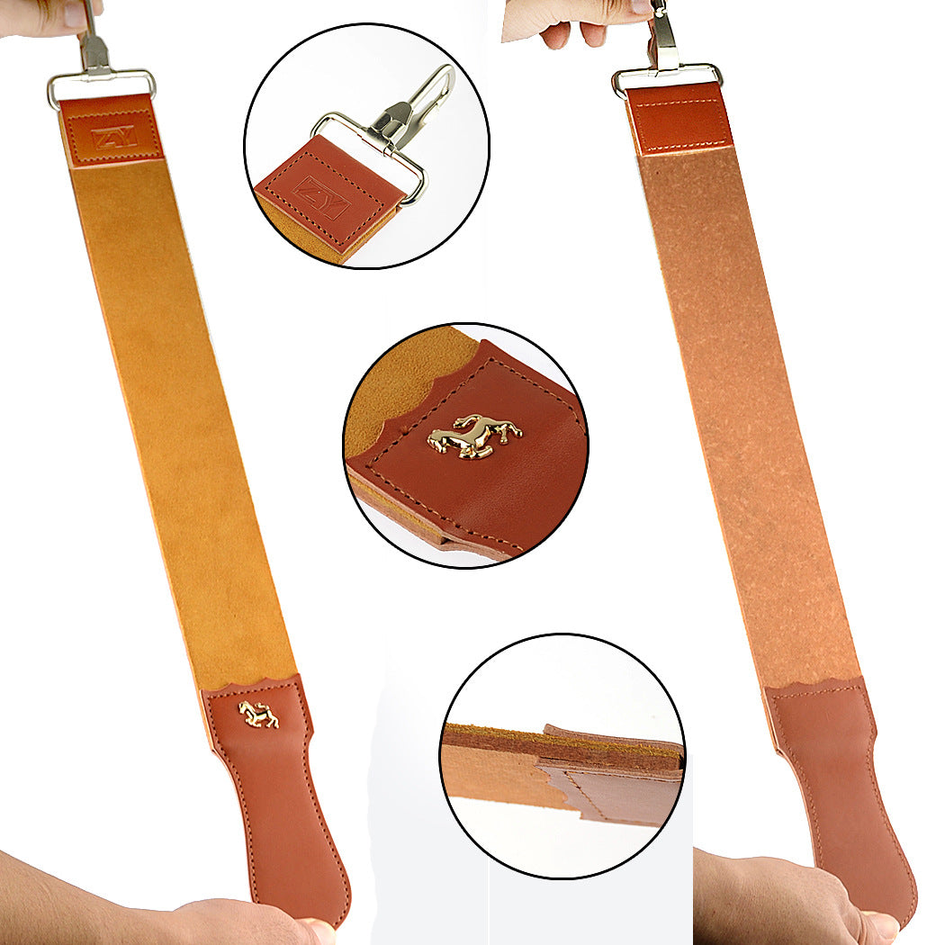Professional Barber Leather Belt 2 Sided Cutthroat Razors Sharpening T ...