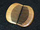 Engrave logo-Greensandalwood combs fine/wide tooth beard comb hair comb pocket size 9.5x5cm