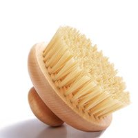 Engrave logo-Beech wood handle sisal brush body brush bath brush spa tool