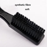 Engrave logo-Wood handle fiber head beard brush soft clean brush barber brush