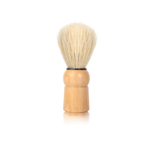 Engrave logo-Wood handle shaving brush boar bristle for men beard care grooming tool
