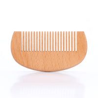 Customize Logo Combs-Beech Wood Fine Tooth Comb Beard Comb Pocket Size Comb Hair Brush