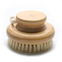 Engrave logo-Babmboo handle body brush bath brush sisal/boar bristle/horse hair head wholesale